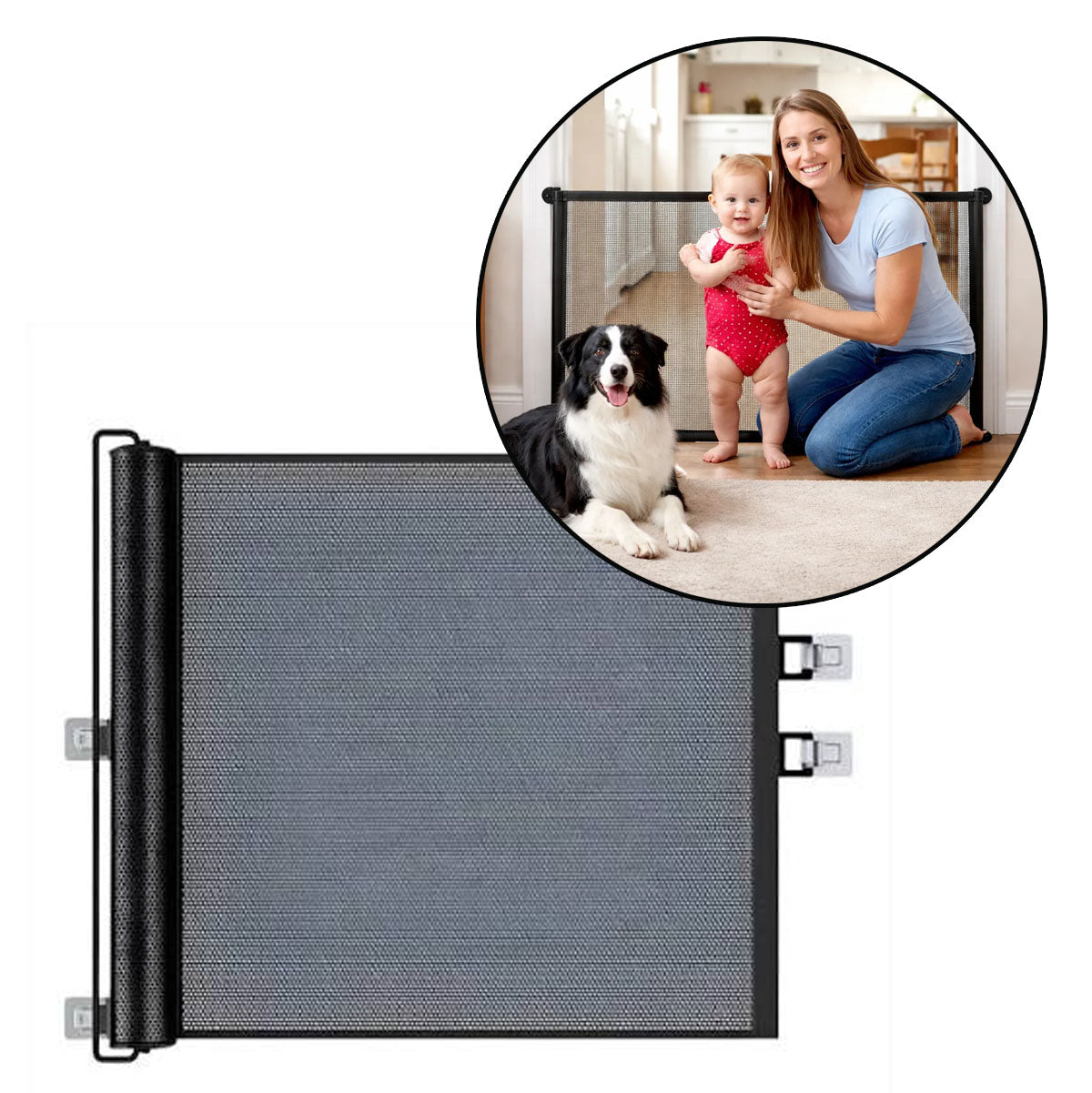 Malla de seguridad RETRACTIL PREMIUM | Escaleras - Puertas